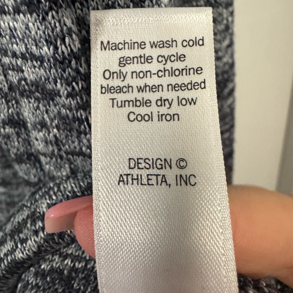 Athleta Gray Marled Long-Sleeve Pullover - Picture 7 of 8